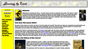 What Learntarot.com website looked like in 2022 (1 year ago)