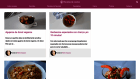 What Lasrecetascocina.com website looked like in 2022 (1 year ago)