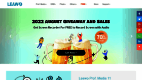 What Leawo.org website looked like in 2022 (3 years ago)