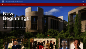What Law.stanford.edu website looked like in 2022 (1 year ago)