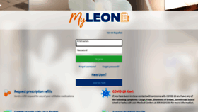 What Leonmediconnect.com website looked like in 2022 (1 year ago)