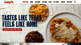 What Lubys.com website looked like in 2022 (1 year ago)