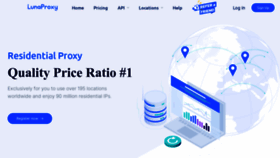 What Lunaproxy.com website looked like in 2022 (1 year ago)