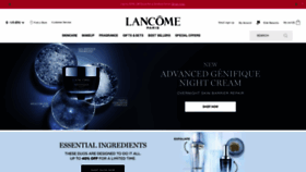 What Lancome.com website looked like in 2022 (1 year ago)