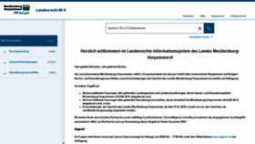 What Landesrecht-mv.de website looked like in 2022 (1 year ago)