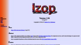 What Lzop.org website looked like in 2022 (1 year ago)