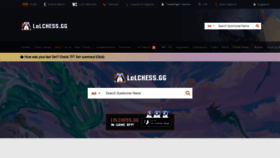 What Lolchess.gg website looked like in 2022 (1 year ago)