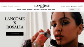 What Lancome-usa.com website looked like in 2022 (1 year ago)