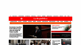 What Larepublica.pe website looked like in 2022 (1 year ago)