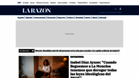 What Larazon.es website looked like in 2022 (1 year ago)