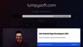 What Lumpysoft.com website looked like in 2022 (1 year ago)