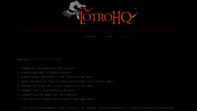 What Lotrohq.com website looked like in 2022 (1 year ago)