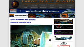 What Largescaleplanes.com website looked like in 2022 (1 year ago)