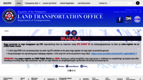 What Lto.gov.ph website looked like in 2022 (1 year ago)