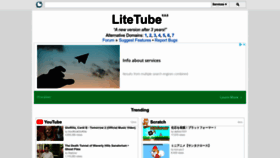 What Litetube.one website looked like in 2022 (2 years ago)