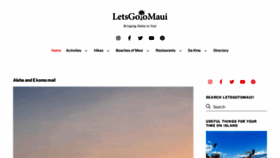 What Letsgotomaui.net website looked like in 2022 (1 year ago)