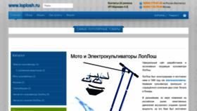 What Loplosh.ru website looked like in 2022 (1 year ago)