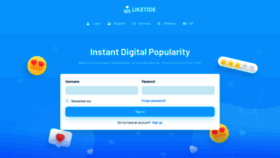 What Liketide.com website looked like in 2022 (1 year ago)