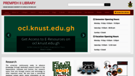 What Library.knust.edu.gh website looked like in 2022 (1 year ago)