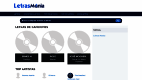 What Letrasmania.com website looked like in 2022 (1 year ago)