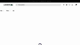 What Lacoste.com website looked like in 2022 (1 year ago)