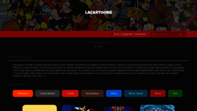 What Lacartoons.com website looked like in 2022 (1 year ago)