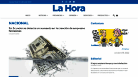 What Lahora.com.ec website looked like in 2022 (1 year ago)
