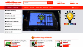 What Ledminhkhang.com website looked like in 2022 (2 years ago)
