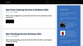 What Lutec.com.au website looked like in 2022 (1 year ago)