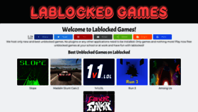 What Lablockedgames.com website looked like in 2022 (1 year ago)