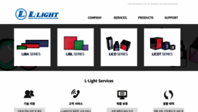 What L-light.co.kr website looked like in 2022 (1 year ago)