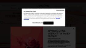 What Lancome.fr website looked like in 2022 (1 year ago)