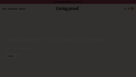 What Livingproof.co.uk website looked like in 2022 (1 year ago)