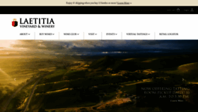 What Laetitiawine.com website looked like in 2022 (1 year ago)