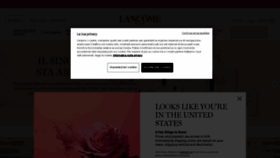 What Lancome.it website looked like in 2022 (2 years ago)