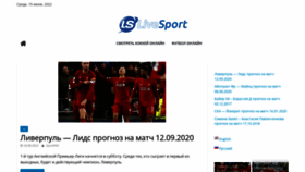 What Livesport.ws website looked like in 2022 (1 year ago)