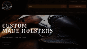 What Lonestarholsters.com website looked like in 2022 (1 year ago)