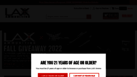 What Laxammo.com website looked like in 2022 (1 year ago)