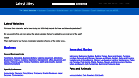 What Latestsites.com website looked like in 2022 (1 year ago)
