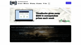 What Lightnovelworld.com website looked like in 2022 (3 years ago)
