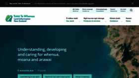 What Linz.govt.nz website looked like in 2022 (3 years ago)