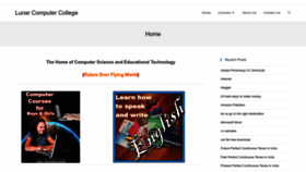 What Lunarcomputercollege.com website looked like in 2022 (1 year ago)