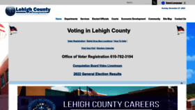 What Lehighcounty.org website looked like in 2022 (1 year ago)