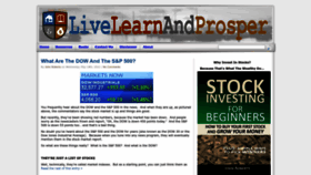 What Livelearnandprosper.com website looked like in 2022 (1 year ago)