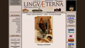 What Linguaeterna.com website looked like in 2022 (1 year ago)