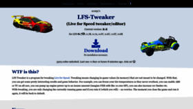 What Lfs-tweaker.com website looked like in 2022 (1 year ago)