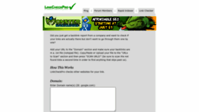 What Linkcheckpro.com website looked like in 2022 (1 year ago)
