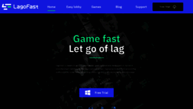 What Lagofast.com website looked like in 2022 (1 year ago)