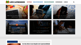 What Lereaprender.com.br website looked like in 2022 (1 year ago)