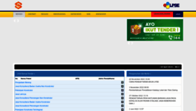 What Lpse.jogjaprov.go.id website looked like in 2022 (1 year ago)
